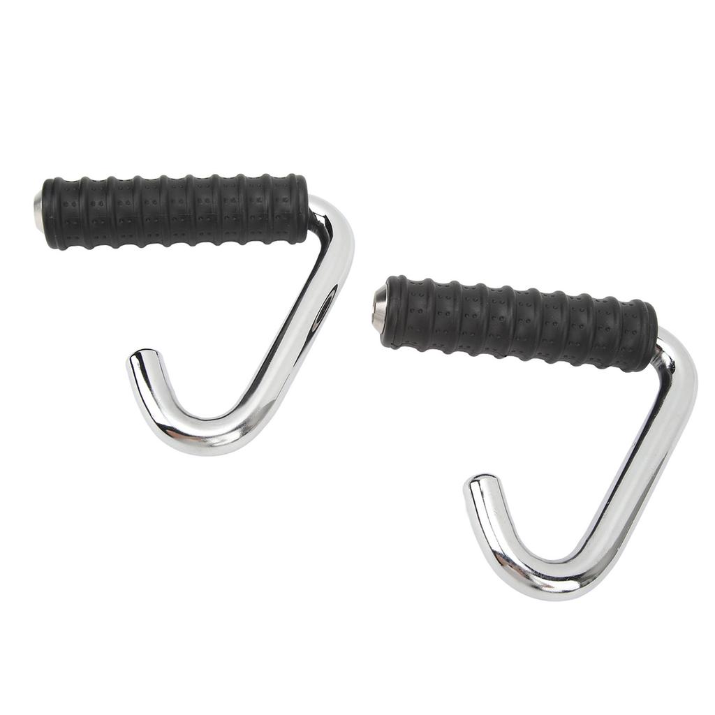 2PCS Pull Up Handles for Men Women Steel TPE C Shaped Gym Resistance Band Handles for Exercise Workout Fitness Training