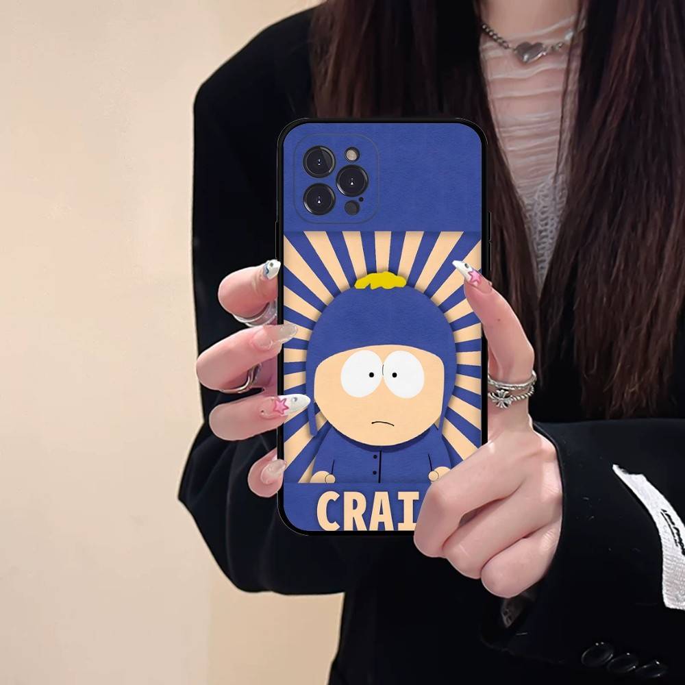 Popular Animation S-South P-Park Phone Case For iPhone 16 15 14 11 12 13 Mini Pro XS Max Cover 6 7 8 Plus X Funda Shell