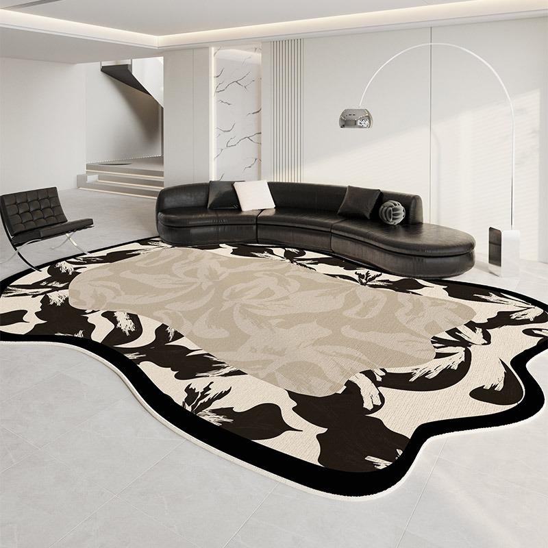 Ковер для гостиной, диван, журнальный столик, напольный коврик, украшение для дома, нестандартные ковры большой площади, французский минималистский стиль, цветочный