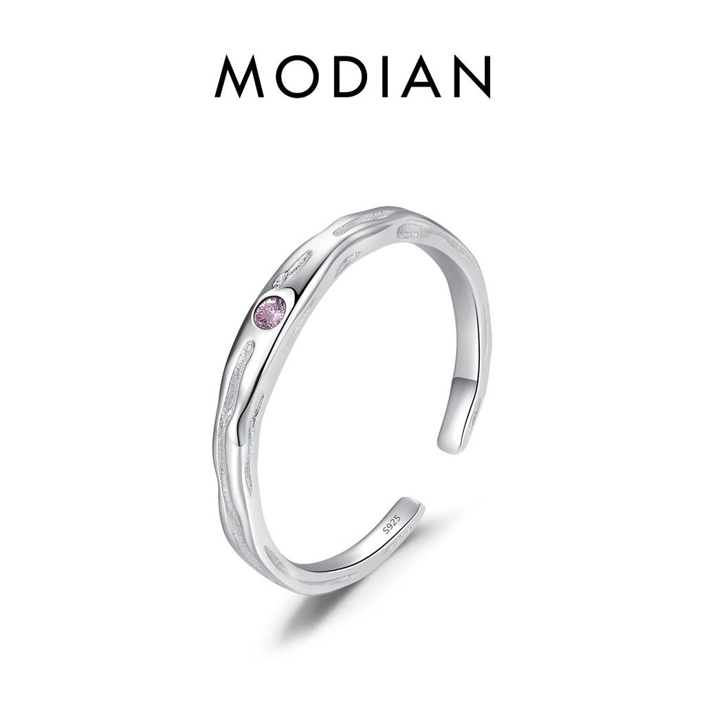 MODIAN Кольцо из стерлингового серебра 925 пробы с винтажным узором, размер 6-9, регулируемое штабелируемое кольцо на палец в стиле ретро для женщин, ювелирные изделия