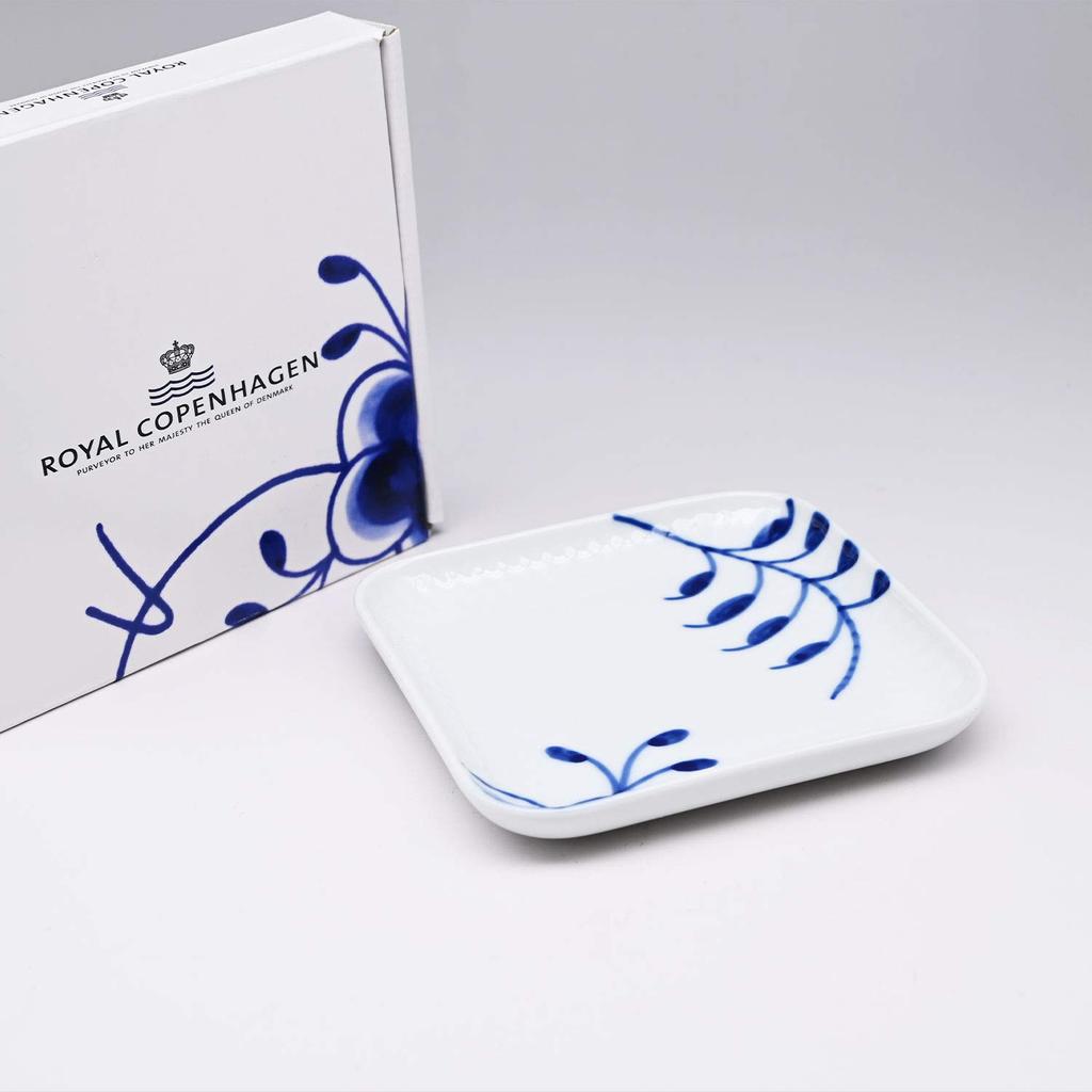 ROYAL COPENHAGEN Тарелка Blue Fluted Mega, Маленькое квадратное блюдо, 10 см, 2381709, 1027457 [Параллельный импорт]
