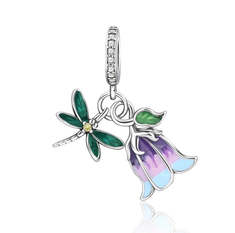 Original 925 Silver Penguin Whale Chameleon Pendant Robot Plant Bead Decoration fit Necklaces Bracelets Jewelry Gifts