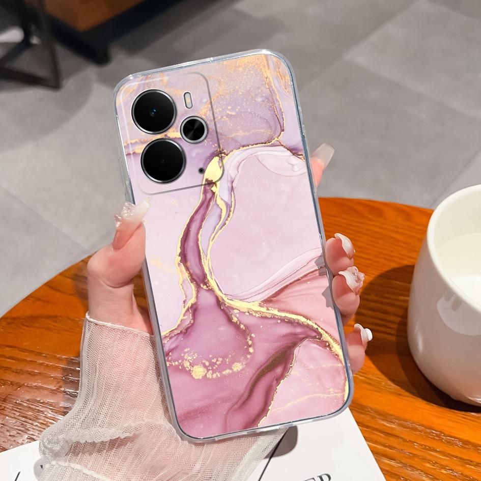 For Oppo Find X5 X2 X3 R11 R15 K3 K7 K9 Realme 14 Phone Covers Beautiful Fruit Pattern Transparent Silicone Shockproof Protection Cases For Oppo Shell