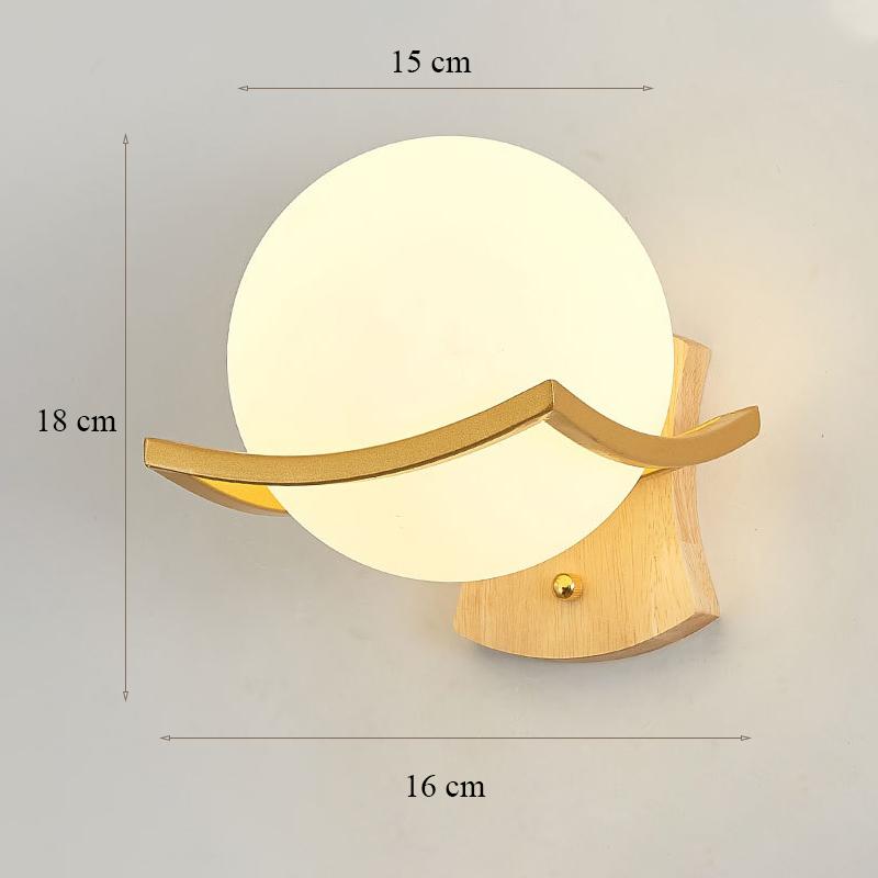 Decorative Modern Wall Lamp with Glass Shade Bedside Bedroom Loft Design Up Down Iron Led Night Lights Gold for Home Mirror E27