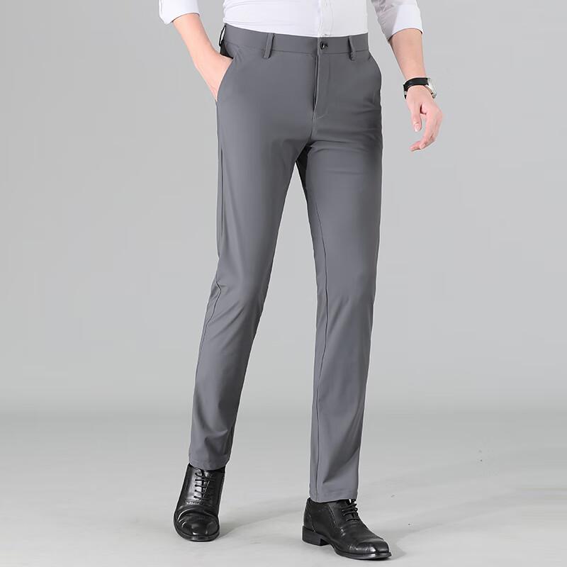 Men's Stretch Straight-Leg Casual Pants