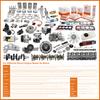 404D Full Gasket Set Kit For Perkins Engine With Cylinder Head Gasket Overhaul Rebuild Kit