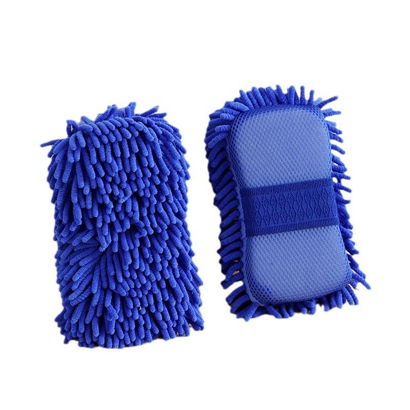 Car Cleaning Glove Microfiber Chenille Car Wash Sponge Care Washing Detailing Brush Pad Multifunction Cleaning Tool