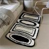 Imitation cashmere bedside blanket, long bedroom ins style, high aesthetic value, no wash, dirt resistant bedroom floor mat