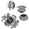 AAHI1 1Pcs 3D Metal Lion Crown Emblem Car Body Side Window Stickers For Opel OPC Astra G H J K Insignia Corsa Mokka Vectra Accessories