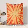 1pc Sunburst Vibrant Lightweight Flannel Blanket, Comfortable and Warm Blanket, for Office and Camping Sofa Bed, Livingroom159