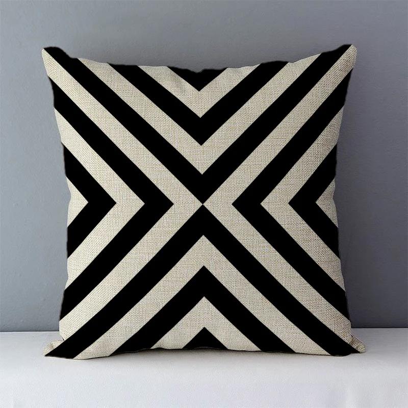 Selected Cozy Cushion Cover Home Decorative Pillow For Sofa Couch Seat Back Cushions xcm Geometric Printed fundas de cojines