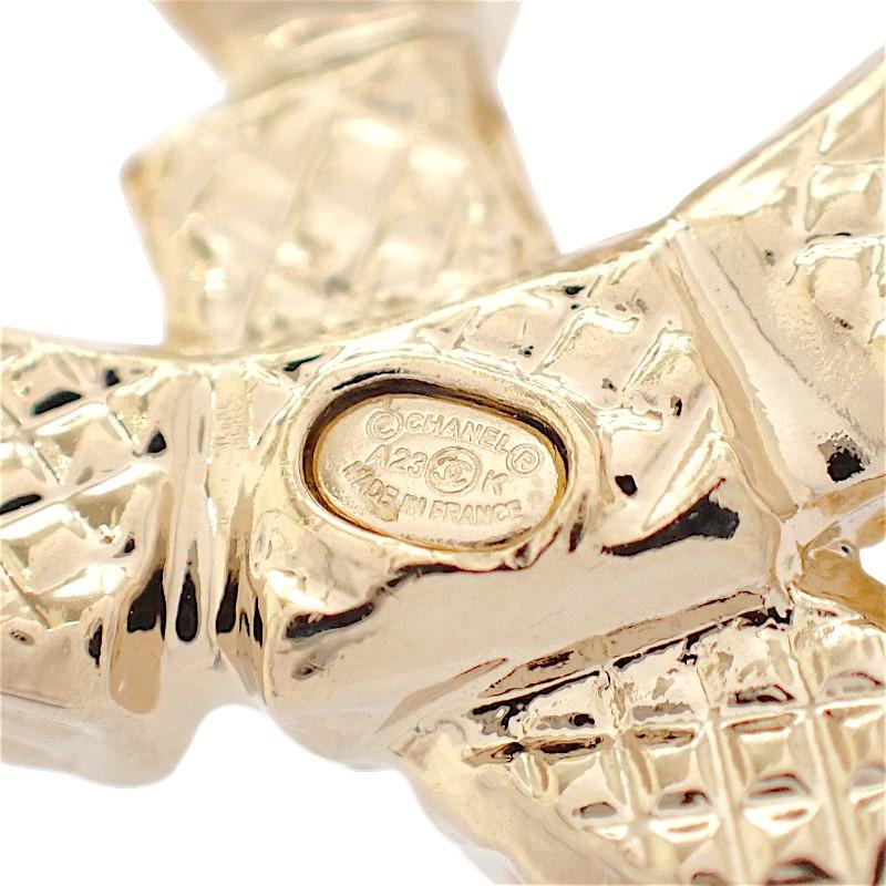 CHANEL  ABB978 Brooch gold metal/crystal Women