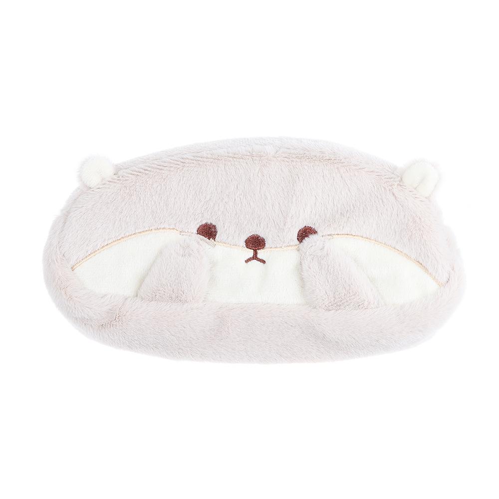 Пенал большой вместимости плюшевый органайзер для канцелярских товаров подарок к школе