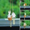 Car Pendant Delicate Lucky Charm Non-fading Car Hanger Rearview Mirror Rabbit Pendant Rabbit Pendant Home Supplies