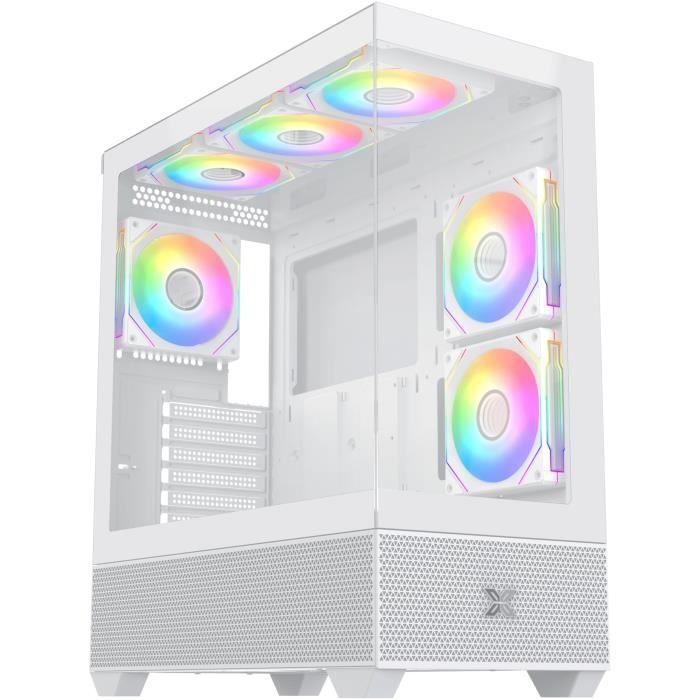 Boitier sans alimentation - XIGMATEK Alphard Arctic - Moyen tour - Format E-ATX - Blanc