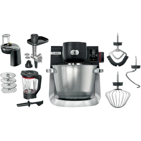 Bosch mums6zs34 серия 6 кухонный комбайн черный матовый стальной