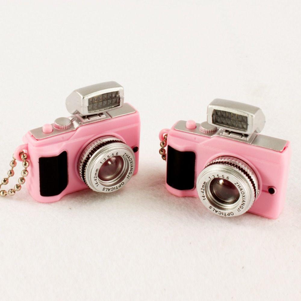 Светодиодная камера электрическая светящаяся цепочка для ключей пластиковая мини-камера игрушка светодиодные брелки украшения