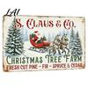 Decorative Wood Sign for Wall Christmas Sleigh Parking Santa's Sign Vintage Only 2D Autumn Harvest