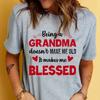Женская летняя футболка с принтом Thank You Grandma, футболки с коротким рукавом, повседневные топы с принтом