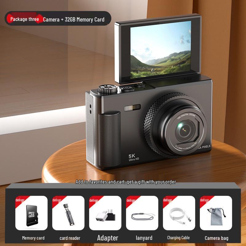 Исследователь кампуса: Беззеркальная камера 5K DIY с откидным экраном для HD-фотографии