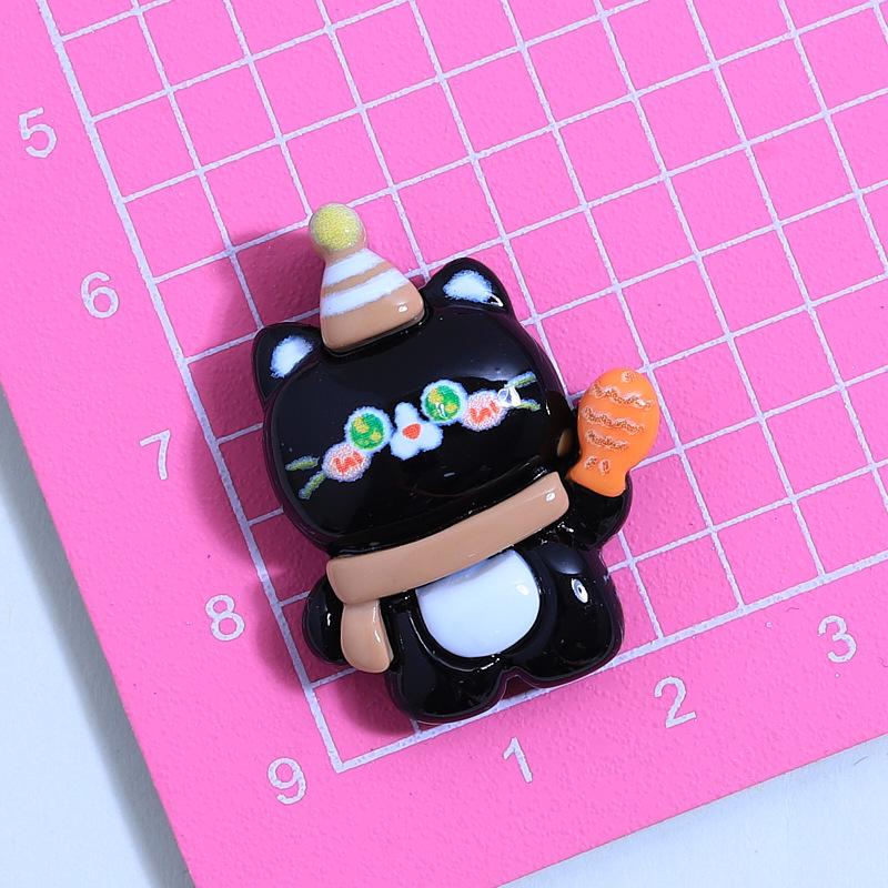 Темно-оранжевый кот из смолы DIY украшения и пряжки для обуви аксессуары