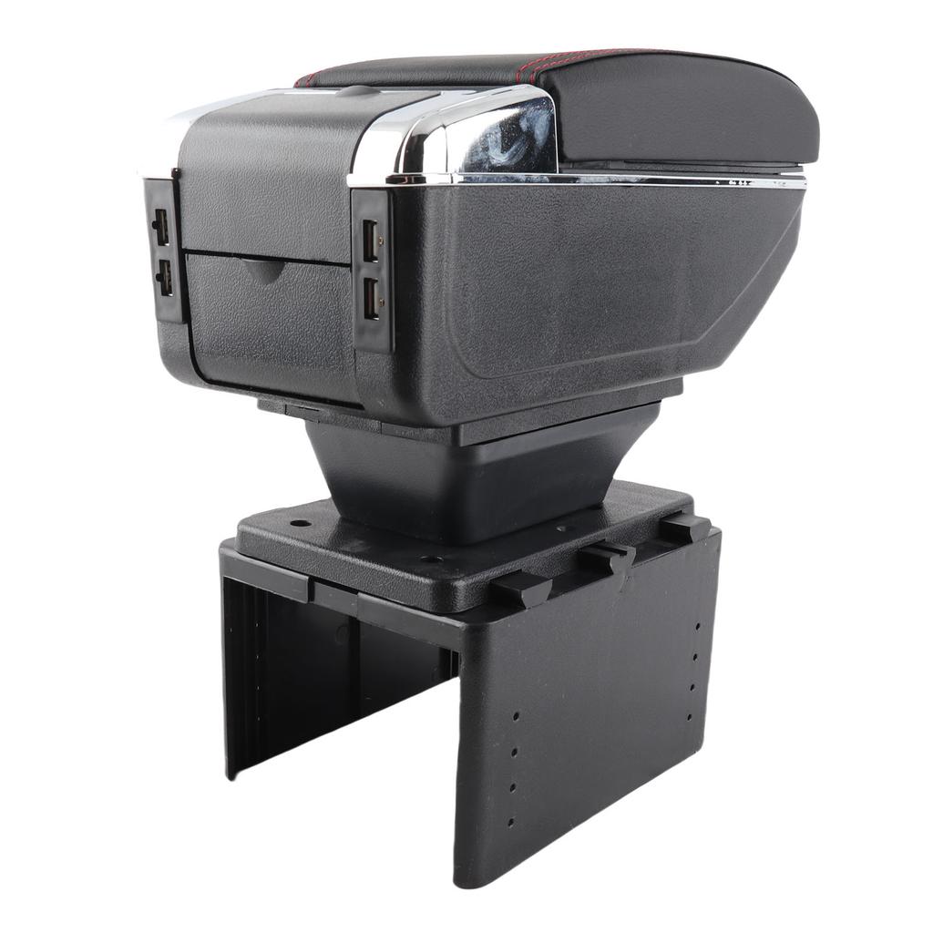 Universal Car Center Console Armrest Box Container Adjustable with USB Interface