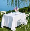 White Rectangle Satin Tablecloth Wedding Table Cloth For Christmas Baby Shower Birthday Events Banquet Decor Home Dining Table