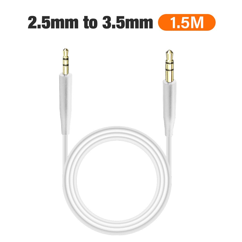 Аудиокабель HIFI с разъемом 2,5 мм на 3,5 мм для наушников Bose QC25 QC35 OE2 OE2I AE2 AE2i AKG JBL, шнур-адаптер TRS AUX, длина 1,5 м. Хороший продукт
