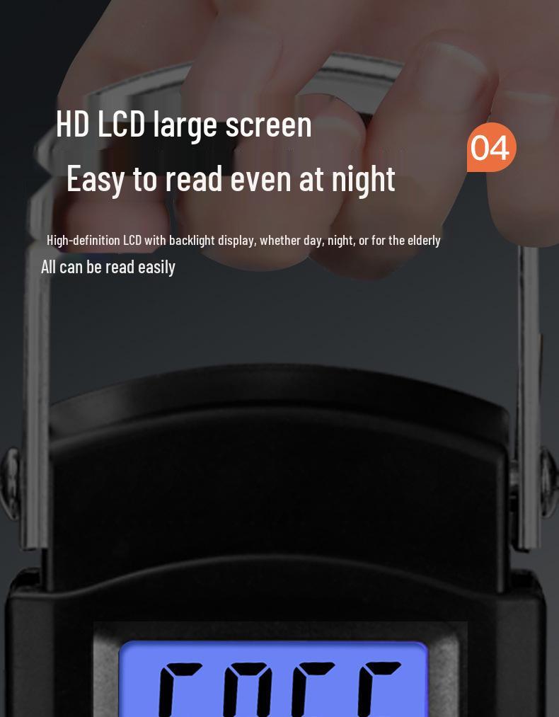 Портативные высокоточные электронные весы с рулеткой и пружинным подвесом