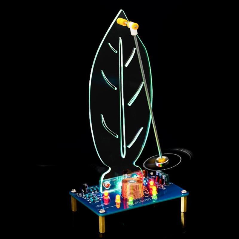 Magnetic Electromagnetic Swing Science Kit DIYer Swaying Pendulum with LED Light Electronic Oscillator Soldering Project