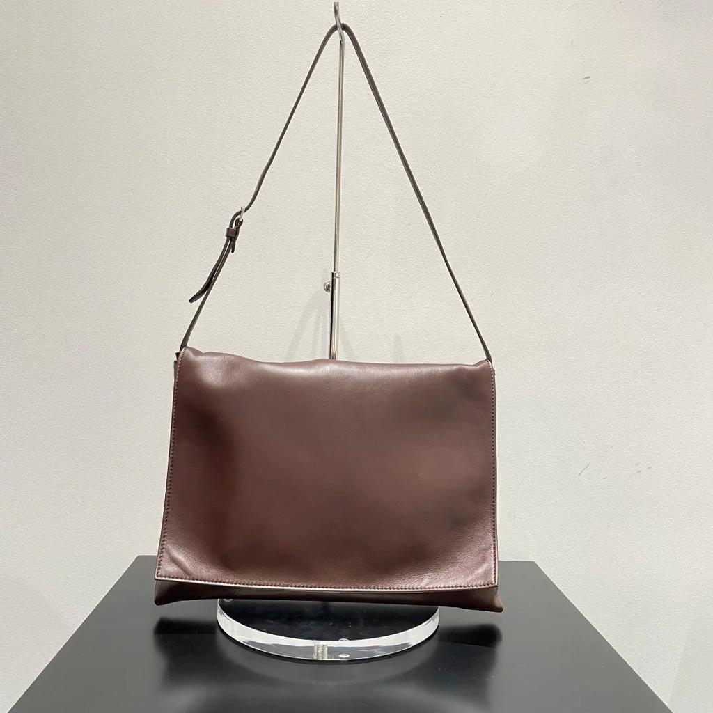 THE-ROW New Style Sheepskin Tassel Decoration Versatile Large Capacity Bag Single Shoulder Underarm Vintage Style Bag