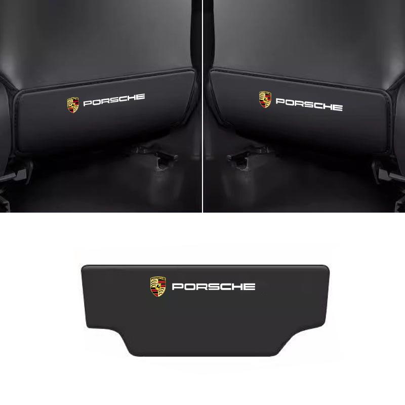 AAV1 Car Seat Back Protector Mat Prevent Dirty Anti Kick Pad for Porsche 718 Cayenne Panamera 911 Macan Taycan Cayman Boxster Sticker
