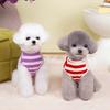 Spring and Summer New Dog Clothes Contrasting Colors Piano Striped Vest Teddy Bear Small Dog Cat Pet Clothes