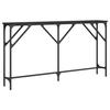 VidaXL Table console noir 140x23x75 cm bois d'ingénierie 837772