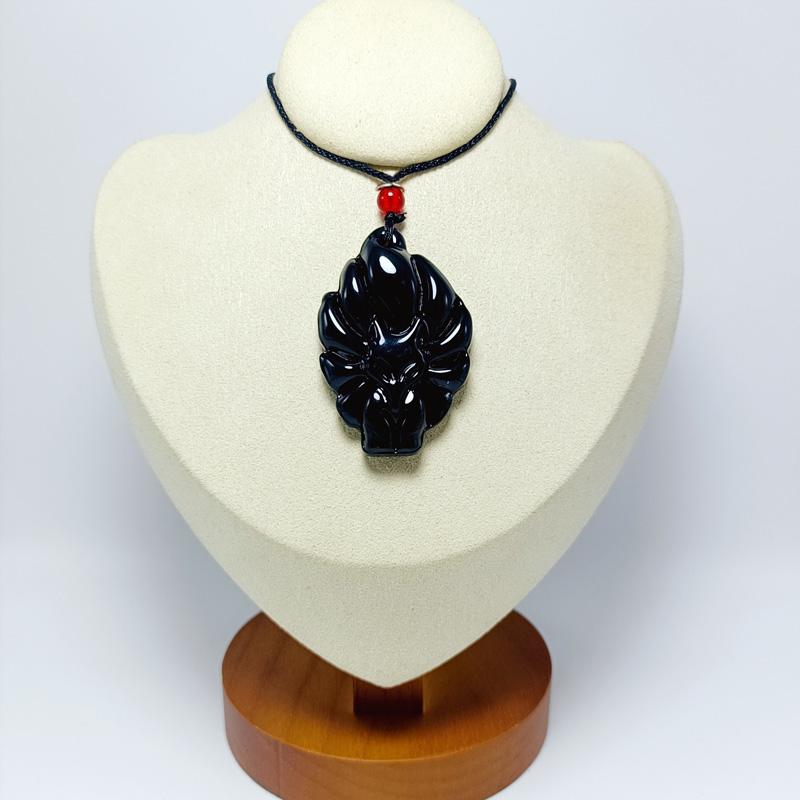 1 шт. Подвеска в виде лисы, модное ювелирное украшение, ожерелье на удачу, универсальная ручная работа, цепочка для свитера, стекло