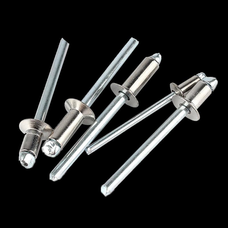Алюминиевые вытяжные заклепки GUWANJI с открытым концом и плоской головкой