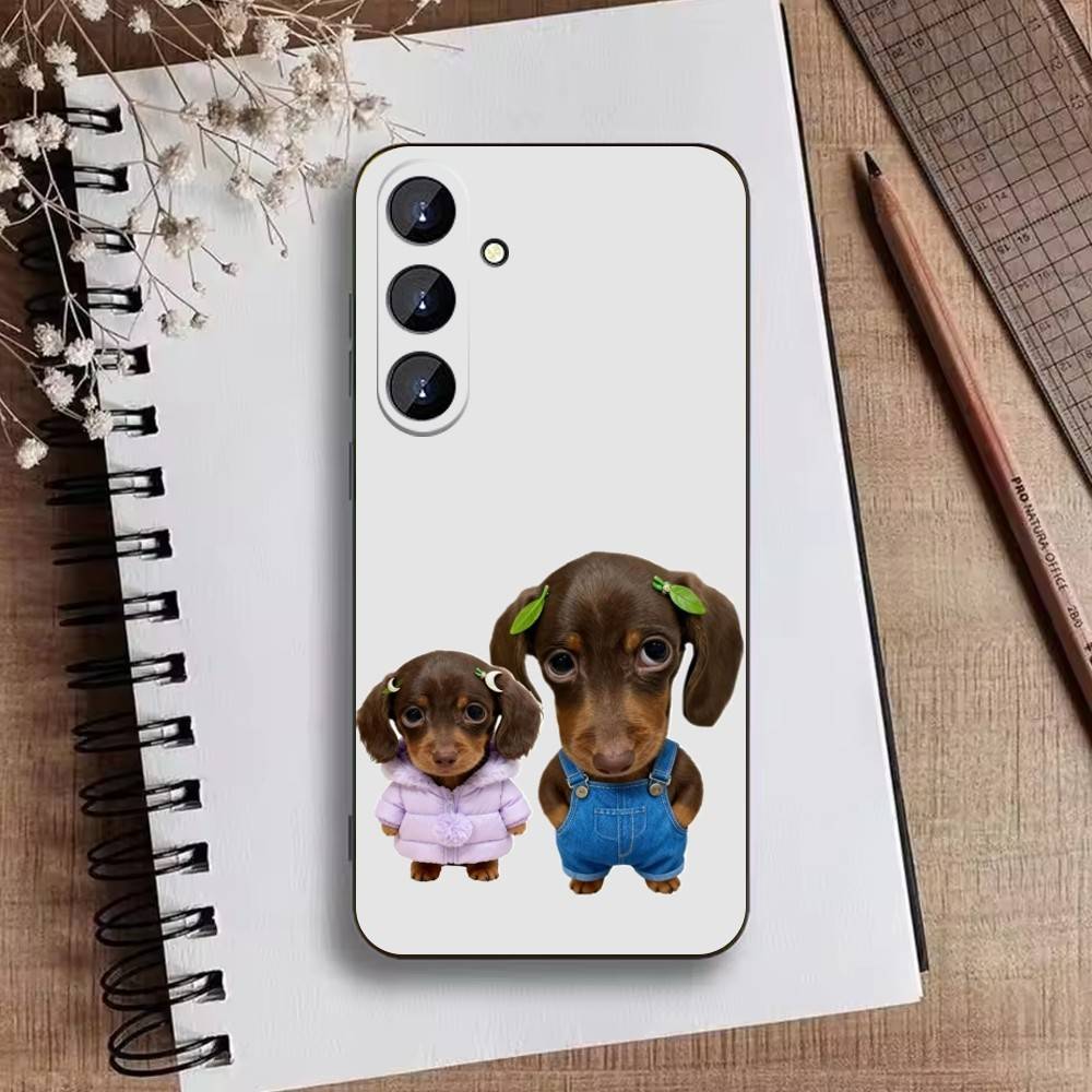 Чехол для телефона 'Большие глаза Глупых собак' для Samsung Galaxy A73, 21, 22, 32, 71, 53, 52, 51, 80, 5G, Мягкий черный чехол