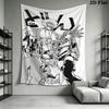 GACHIAKUTA anime Wall Tapestry Aesthetic Wall Hanging Printed Fabric Blanket Decorative Tapestries for Bedroom Living Room Home Decor
