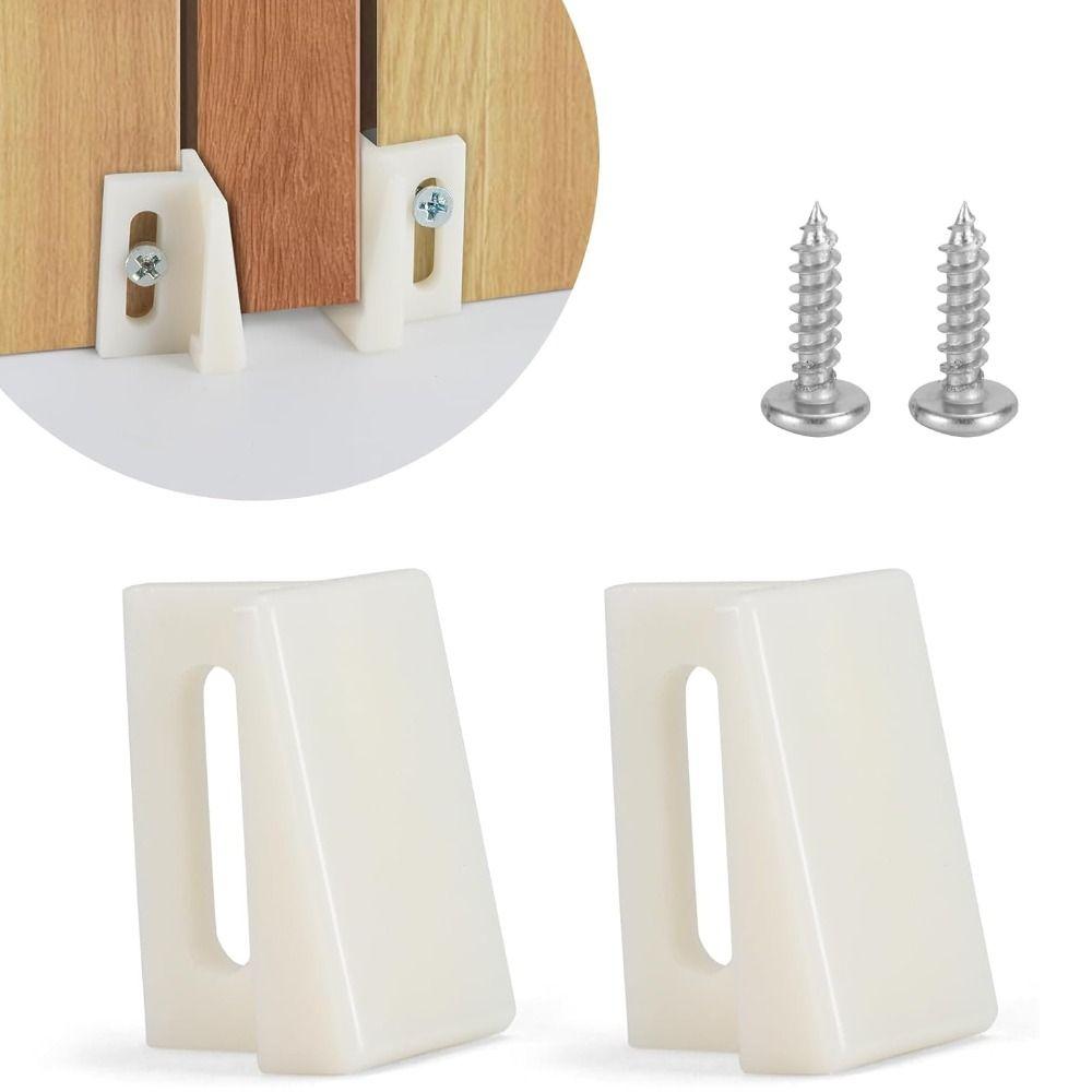 10pack Universal Pocket Door Bottom Guides Adjustable DIY Sliding Door Guide Durable Jamb Mounted Guide Pocket Doors