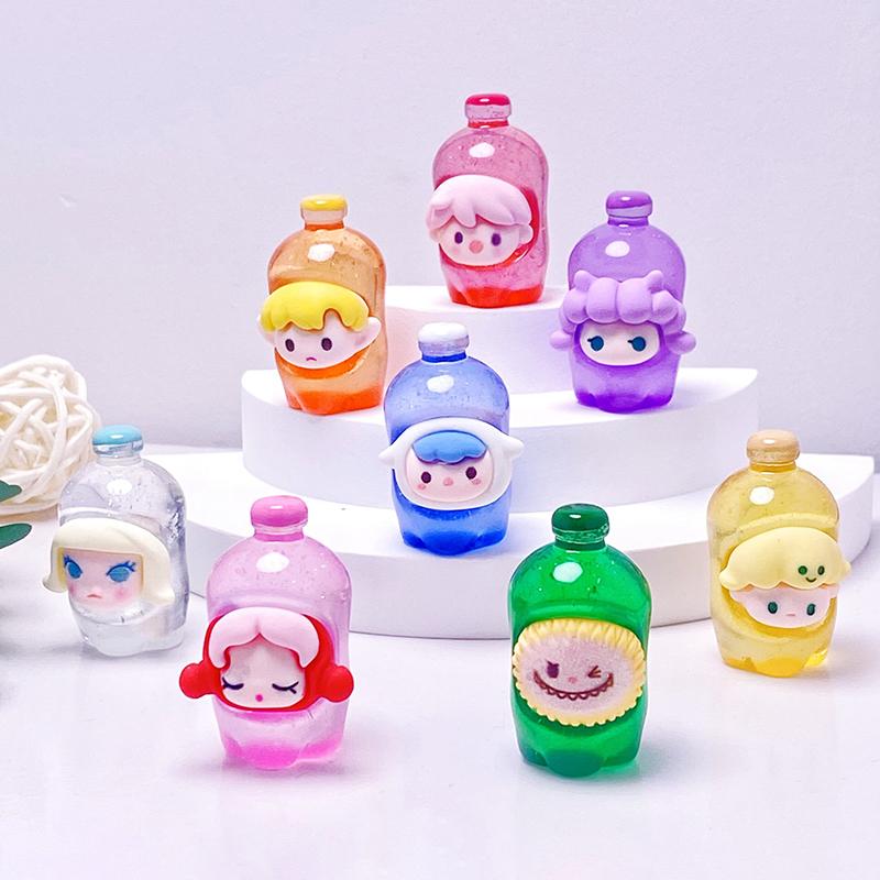 1 шт. чашка для питья Labubu, микро-ландшафтная фигурка, украшение для помещения, миниатюрная статуэтка, горшечные мини-садовые аксессуары