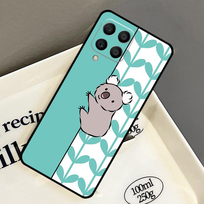 Cartoon Painting Animal Koala Case For Samsung Galaxy M15 M55 M12 M13 M14 M54 M23 M16 M11 M21 M31 M20 M34 M52 M32 M36 M56