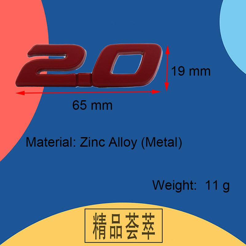 3D Premium 2.0 for Car Fender Trunk Rear Bonnet Decal Emblem Badge Sticker Accessories