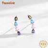 Tancise 925 Sterling Silver Zircon Earrings Drop Earrings For Women Wedding Party Gifts