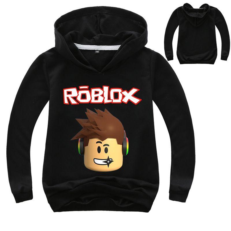 Roblox Cartoon Childrens Print Hoodie Sweater Long Sleeve Fashion Tops Pullover