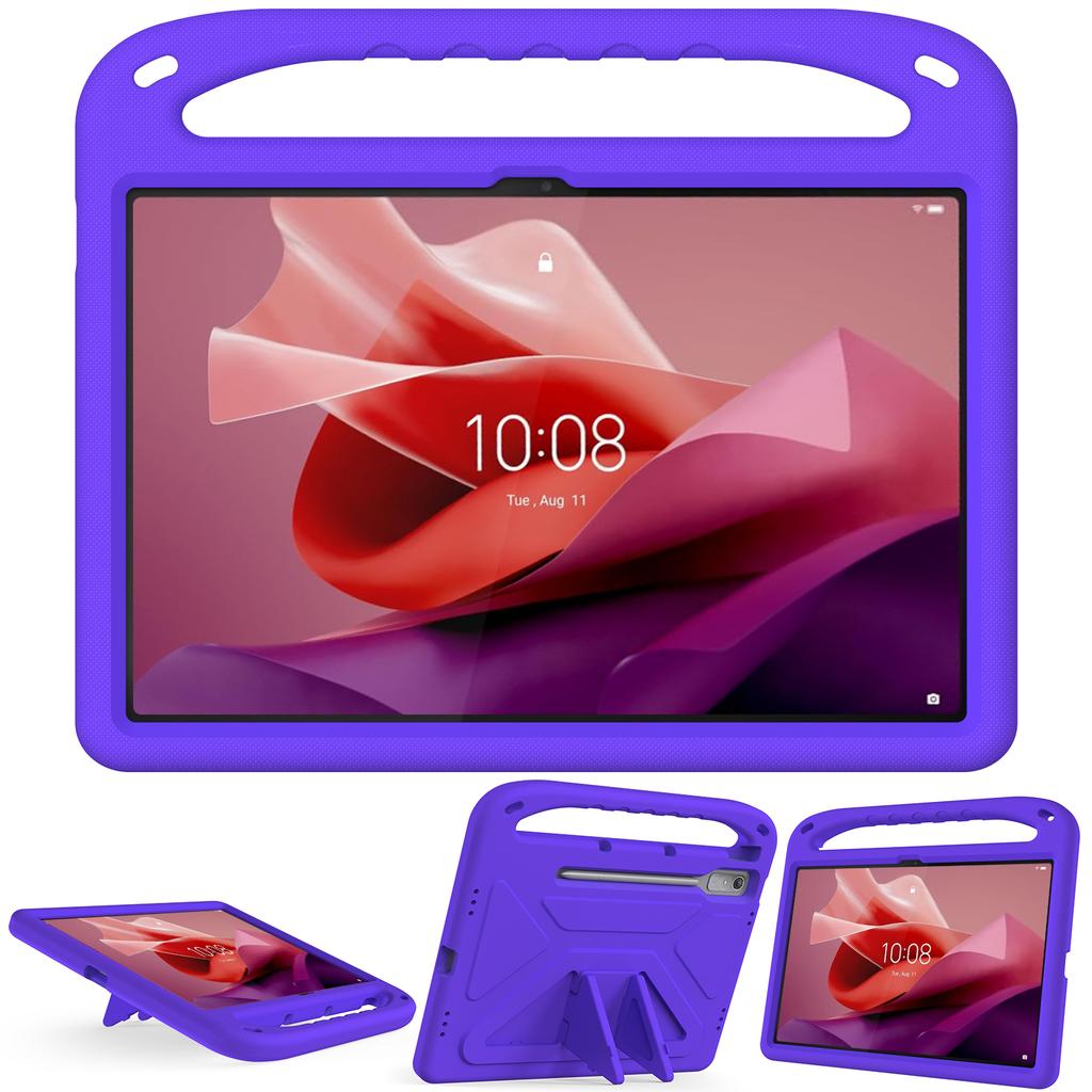 EVA Case for Lenovo Xiaoxin Pad Pro 2024 12.7" Tab P12 TB-370FU Kickstand Cover Kids Friendly with Portable Holder Shockproof