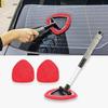 Щетка для чистки автомобиля со сменными многоразовыми накладками, выдвижной ручкой и распылителем, инструмент для чистки лобового стекла для чистки салона, экстерьера и стекол автомобиля