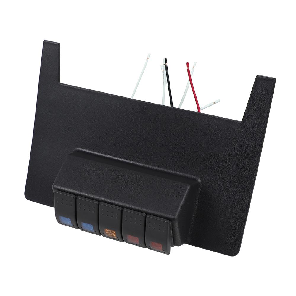 Lower Switch Panel 5 Rocker Style Switches for Jeep Wrangler JK 2/4WD Automatic 2011-2015
