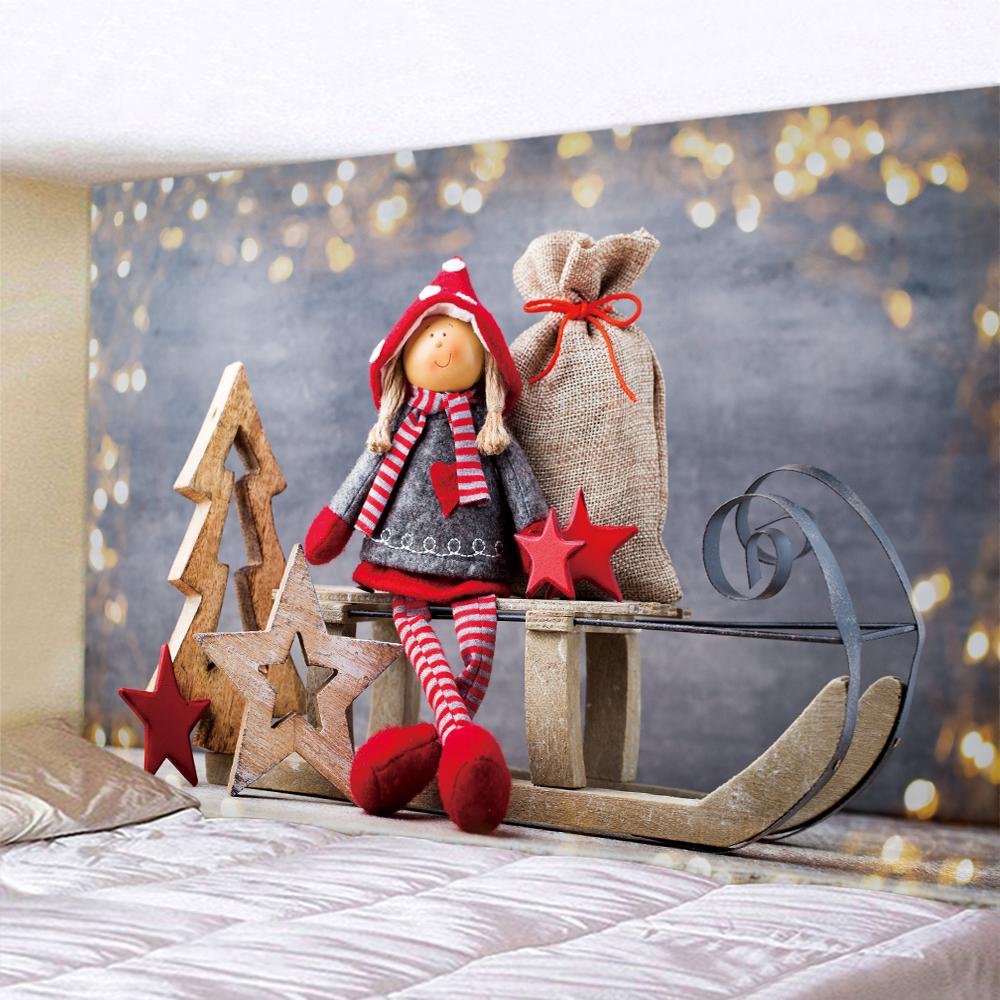 Новый год Рождество домашний гобелен психоделическая сцена настенный богемный фон ткань украшение стены