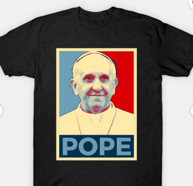 Pope Francis Pope Hope Shirt Trending Unisex Tee Tshirt