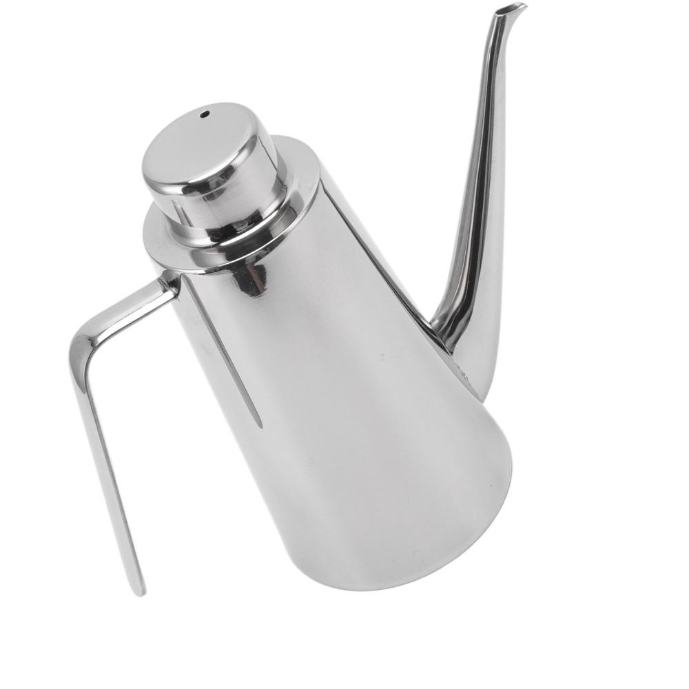 850ML Olive Oil Dispenser 304 Stainless Steel Oil Can Pot Commercial Restaurant
